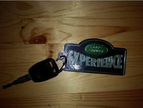 land rover experience keychain automotive 3d print model - Mito3D