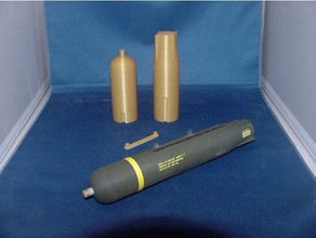 1 10 escala cbu-87 efeitos combinados de munição freewing a-10 r c veículos 3d print model - Mito3D