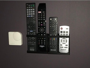 remote wall mount organization holder 3d print model - Mito3D