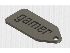 anel de chave - gamer gadgets key-ring chaveiro kingdoufou porte-claves 3d print model - Mito3D