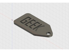 key ring - geek gadgets key-ring keychain kingdoufou porte-clefs 3d print model - Mito3D