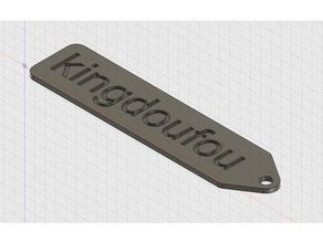 portachiavi - kingdoufou gadget chiave key-ring porte-clefs anello 3d print model - Mito3D