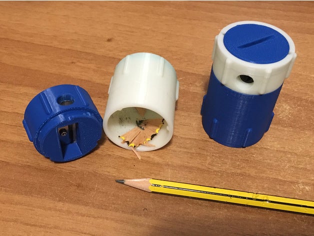 tub pencil sharpener office 3D print model - Mito3D