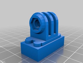 lego gopro mount 3d printing combination 3d print model - Mito3D