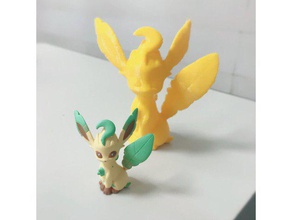 pokemon leafeon toy & game accessories eevee figure 3d print model - Mito3D