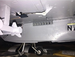 fms f-18 cheater orifício de ventilação r c veículos 70mm 3d print model - Mito3D