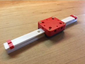 square rail linear-Kugellager engineering Kugellager Lager bearing Linearlager linear motion 3d print model - Mito3D