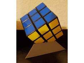 cubo titular padrão 3x3 cubos quebra-cabeças rubiks cube stand 3d print model - Mito3D