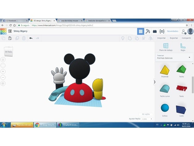 casa mickey mouse 3d baskı 3D print model - Mito3D