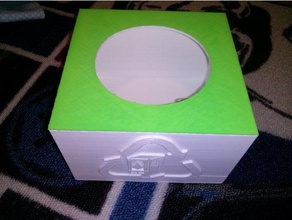 cartucho de tinta reciclaje caja los contenedores la openscad papelera recyclebin 3d print model - Mito3D