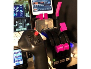 saitek throttle flap spoiler levers video games control yoke flaps flight simulator fsx quadrant x-plane 3d print model - Mito3D