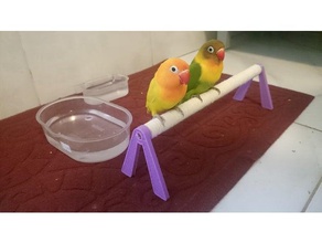 perch lovebird budgies cockatiel small birds 3d print model - Mito3D