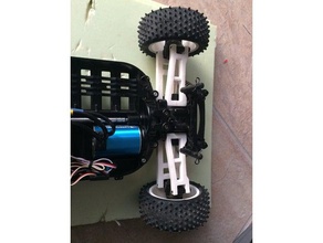 tamiya tt 01 rear & front arms extended 25mm each side convert buggy r c vehicles 3d print model - Mito3D