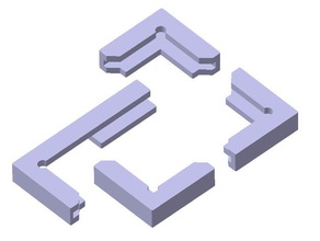 cr-10 ikea mirror lots clips holder 3d printer accessories corner clip cr10 creality hack 3d print model - Mito3D