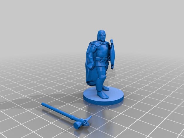 savaşçı kalkanı warhammer oyunlar dnd avcı minyatür Kalkan 3D print model - Mito3D