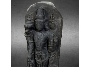 visnu adho ksaja scans & replicas 3d print printing scan scanning basalt cultural heritage god hindu india meditation mythol mythology relief religion sculpture vishnu yoga 3d print model - Mito3D