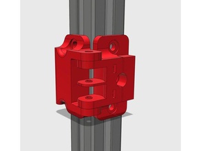 hevo - rear yx pulley reinforcement 3d printer parts hypercube carriage evo evolution xy 3d print model - Mito3D