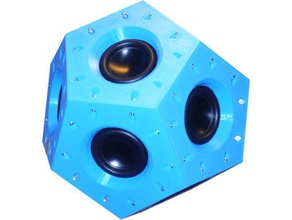 dodecahedron hoparlör 3d baskı 3d print model - Mito3D