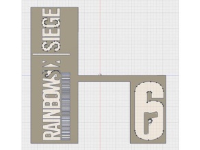 rainbow six siege modèle de logo l'art des outils état siège 3d print model - Mito3D