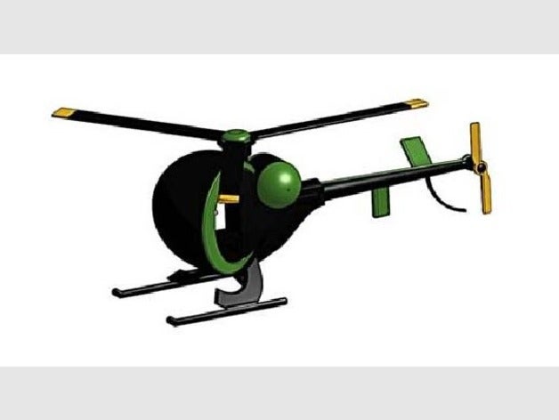 cj heliocopter Fahrzeuge 3D print model - Mito3D