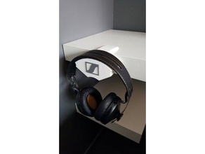 headphones hanger ikea lack audio headphone 3d print model - Mito3D