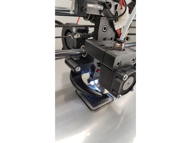 e3d v6 Bowdenzug montieren wanhao duplicator i3 Kühler led-Leuchten 3d-Drucker-Extrudern 3d-Drucker-Beleuchtung bowden bowden-extruder e3dv6 e3d-hotend e3d-v6 fan-duct led led-Licht 3D print model - Mito3D