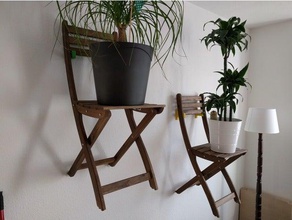 chair wall mount decor 3d print model - Mito3D