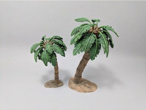 palm tree toy & game accessories 28mm beach boardgame dnd dungeons dragons gaming openforge pathfinder roleplaying rpg sea ship shipwreck tabletop wargaming 3d print model - Mito3D