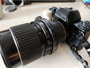 pentax 6x7 k mount adaptor camera adapter 3d print model - Mito3D