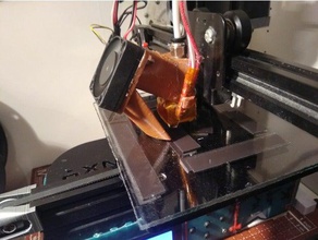 ender 3 tronxy cr-10 single fan cooler 3d printer parts coolend creality duct hotend part print 3d print model - Mito3D