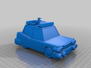 ecto-1 brinquedo & acessórios para jogos de carro ecto1 os caça-fantasmas brinquedos 3d print model - Mito3D