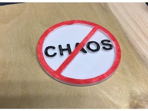 no chaos signs & logos 3d print model - Mito3D