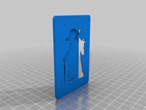 yoda card holder w space avoid damage magnetic stripe accessories 3d print model - Mito3D