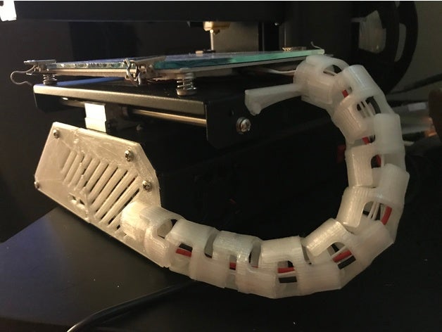 mpsm rewire-Anschlüsse 3d Drucker Zubehör Bett rewire Halterung Kabel-Kette Schnur Abdeckung monoprice wählen Sie mini v2 mods Seitenabdeckung 3D print model - Mito3D