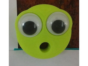 emoji ímã - grande googly olho círculo boca decoração autodesk fusão 360 emojis de geladeira fusion360 madewithfusion360 3d print model - Mito3D