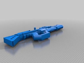 futuristic m4 assault rifle prop costume future gun 3d print model - Mito3D