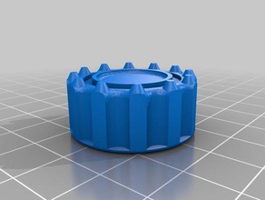 monoprice select mini spinner knob mp remix -rp 3d printer parts makerselect 3d print model - Mito3D