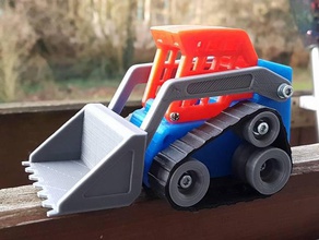 mini track loader without rc 3d print model - Mito3D