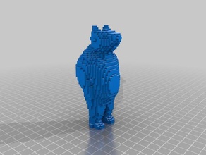 3dbear caixa de filtro 1 animais ar 3d print model - Mito3D