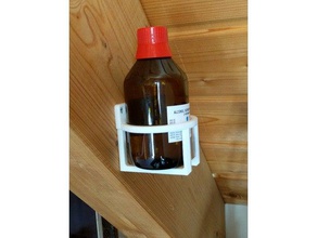 isopropilico supporto di bottiglia Stampante 3d accessori freecad alcol 3d print model - Mito3D