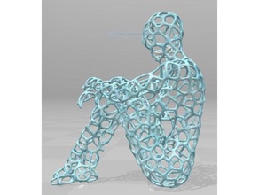 voronoi-version Klausen Skulpturen 3d-voronoi - nsfw voronoi 3d print model - Mito3D