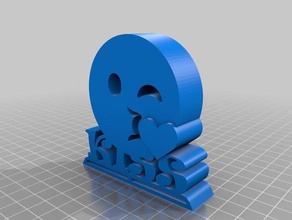 kiss smile art tools 3d print model - Mito3D