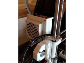 anet a8 controlboard case 70mm fan 3d printer parts mount freecad 3d print model - Mito3D