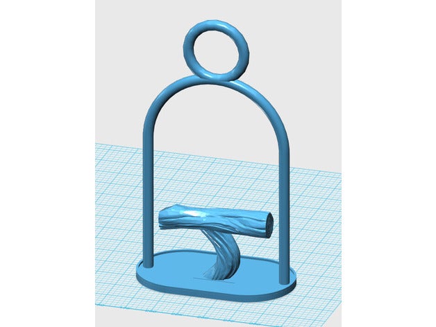 bird stand hanger pets 3D print model - Mito3D