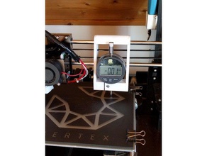 gauge holder anet a8 3d printer accessories freecad 3d print model - Mito3D