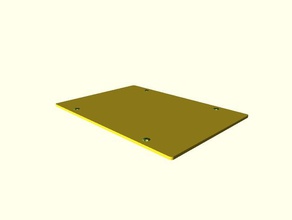buildplate 3d-Drucker Teile heatbed openscad scad 3d print model - Mito3D