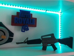rifle de asalto fortnite juegos video cosplay arma batalla real fuego 3d print model - Mito3D