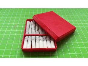 mão rolou cigarros caso recipientes 3d print model - Mito3D