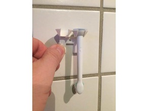 sensonic brush upside-down wall hanger bathroom accessories openscad philips philips-sonicare toothbrush holder 3d print model - Mito3D