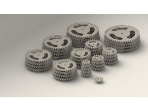 gear collection 1 Teile 3d-Drucker automotive Sammlung Gang Zahnräder parametric Teil 3d print model - Mito3D